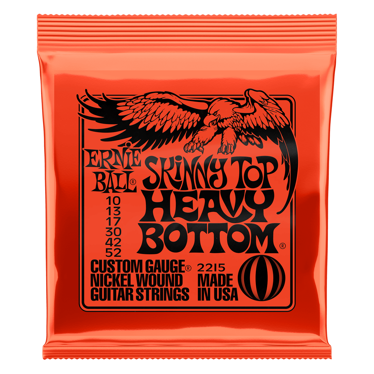 Ernie Ball Electric Guitar Strings Skinny Top Heavy Bottom 10-52