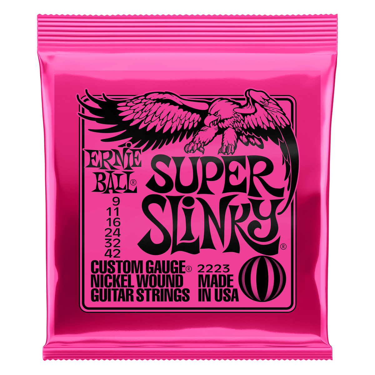 Ernie Ball Electric Guitar Strings Super Slinky 9-42