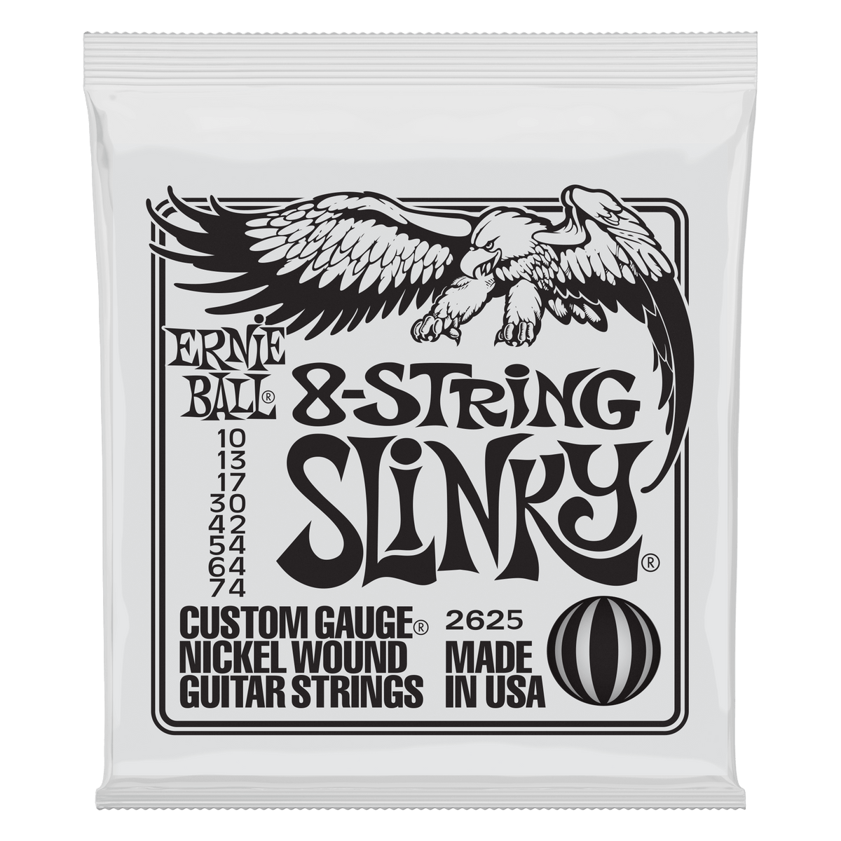 Ernie Ball 8-String Electric Guitar Strings 10-74