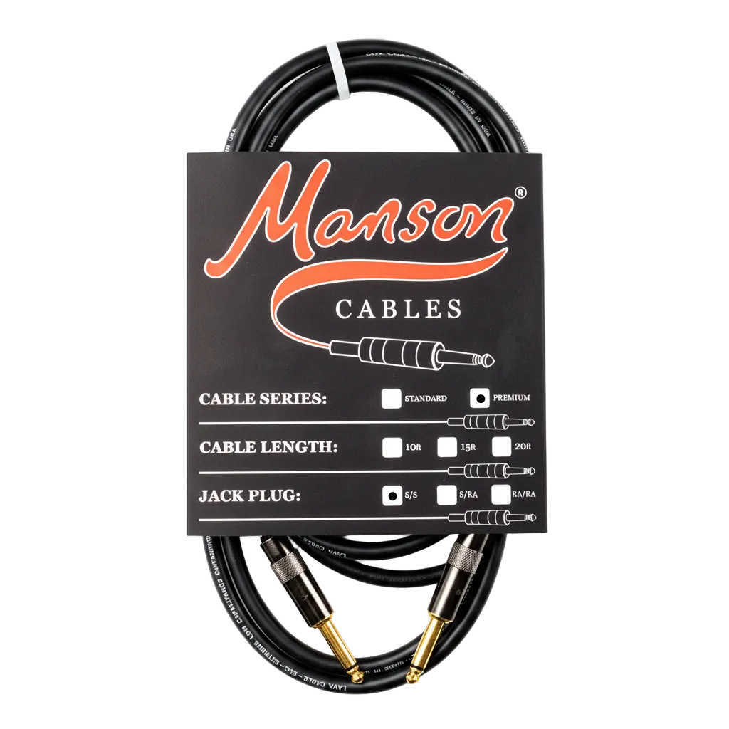 Manson Premium Instrument Cable Straight to Straight