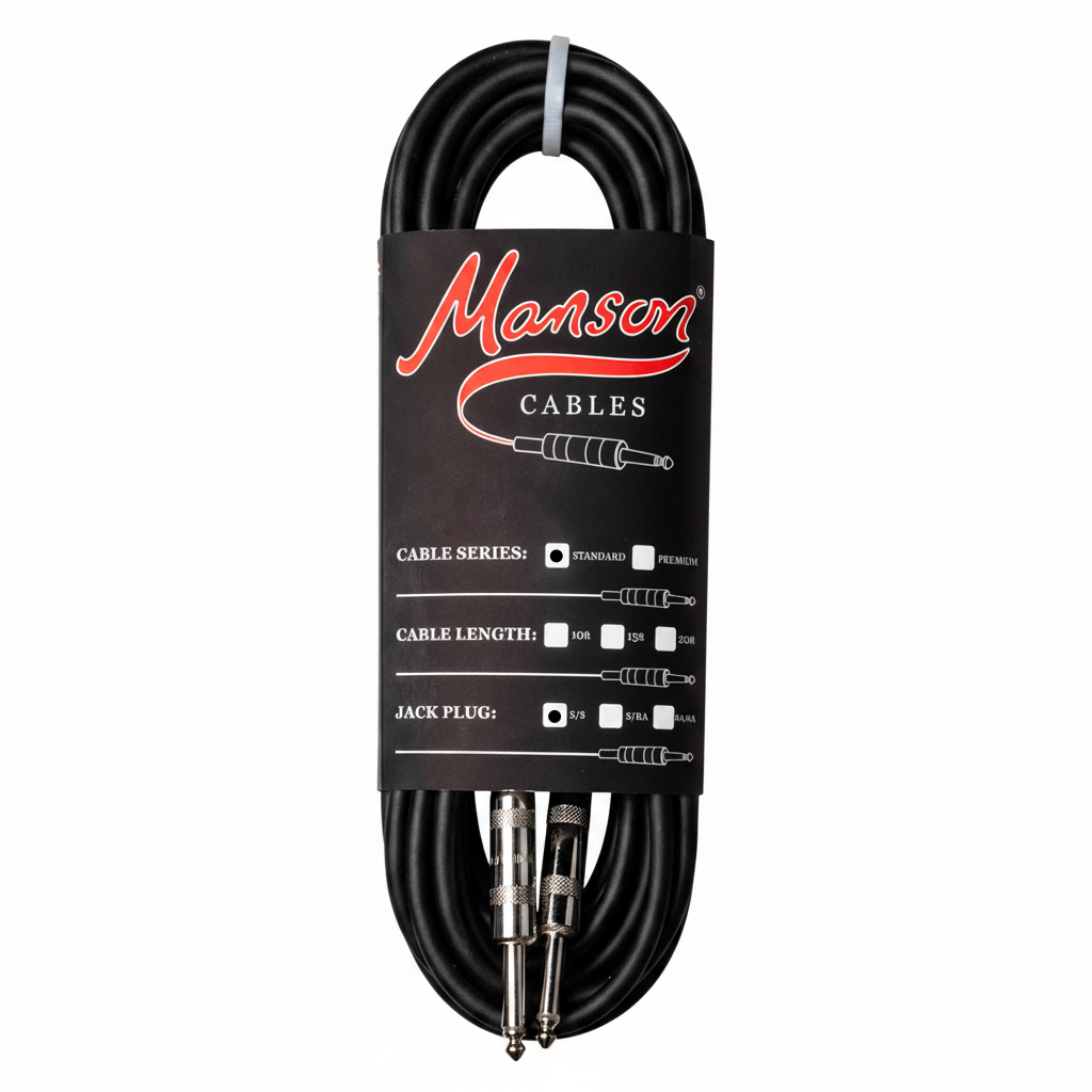 Manson Standard Instrument Cable Straight to Straight