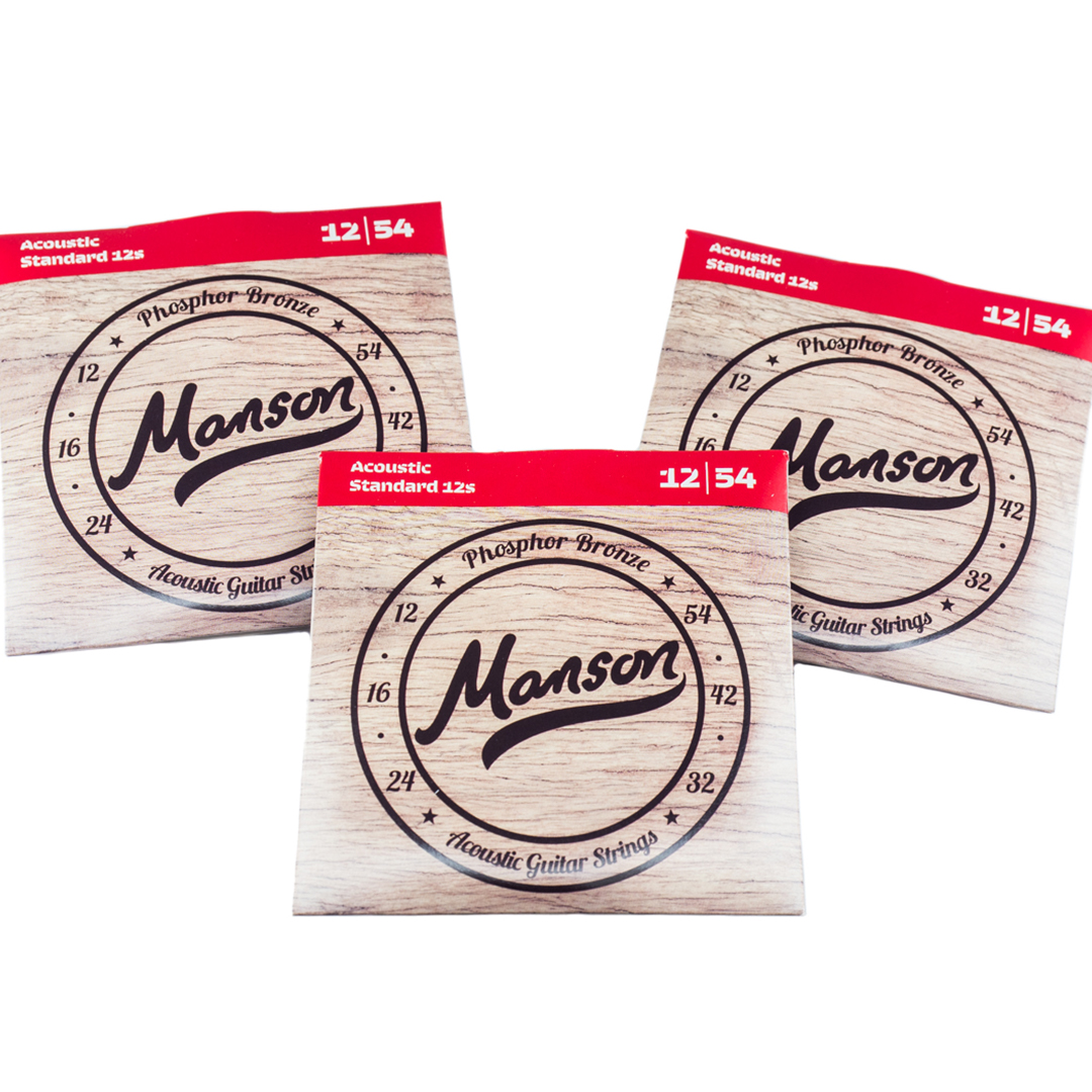 Manson Acoustic Guitar Strings Gauge 12 54 Multi Pack