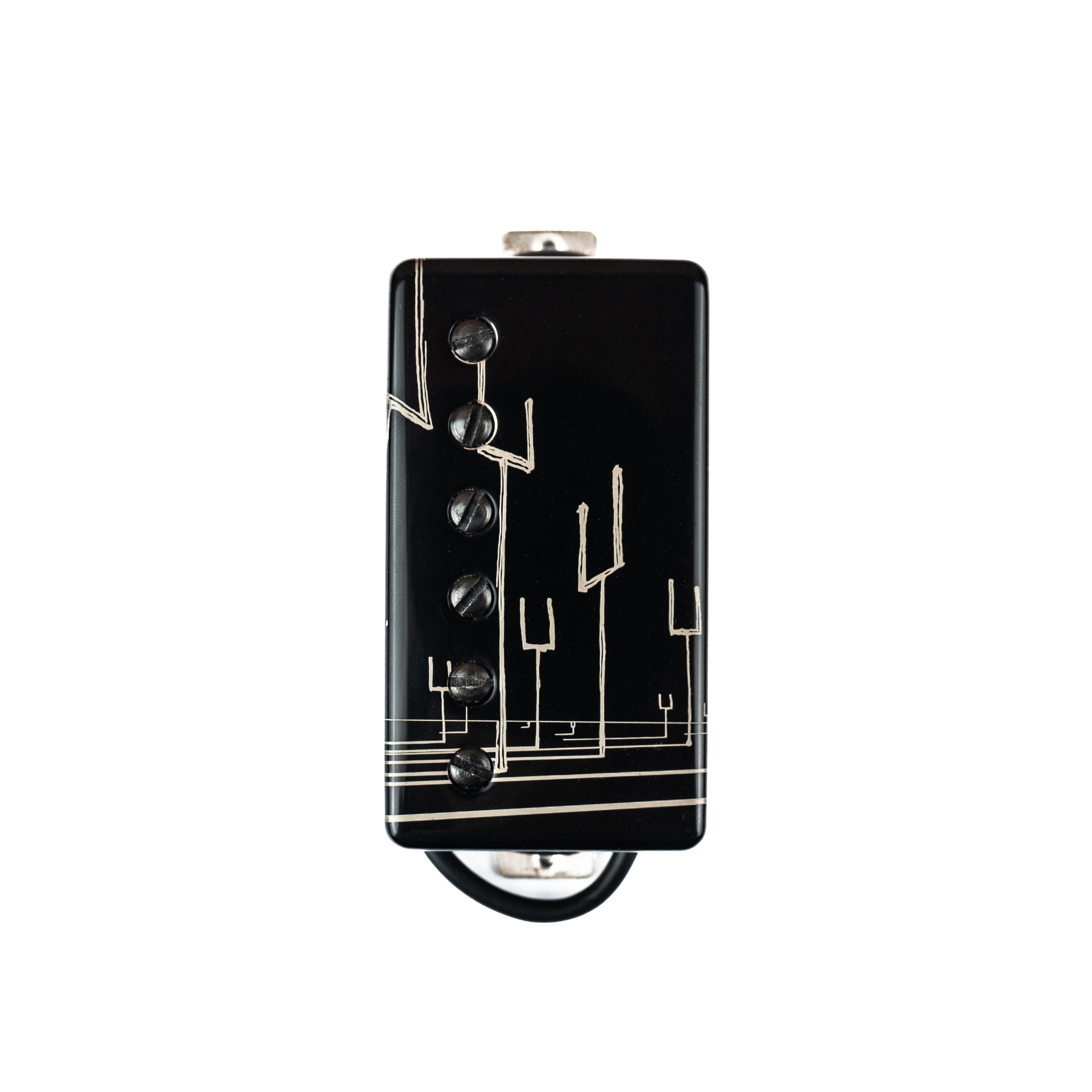 Manson PF-1 Matthew Bellamy Signature Humbucker Neck Pickup Black Covered  ORIGIN Etch Left Hand